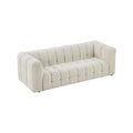 Modern Sofa for Living Room in Upholstered Fabric - 200 x 85 x 75