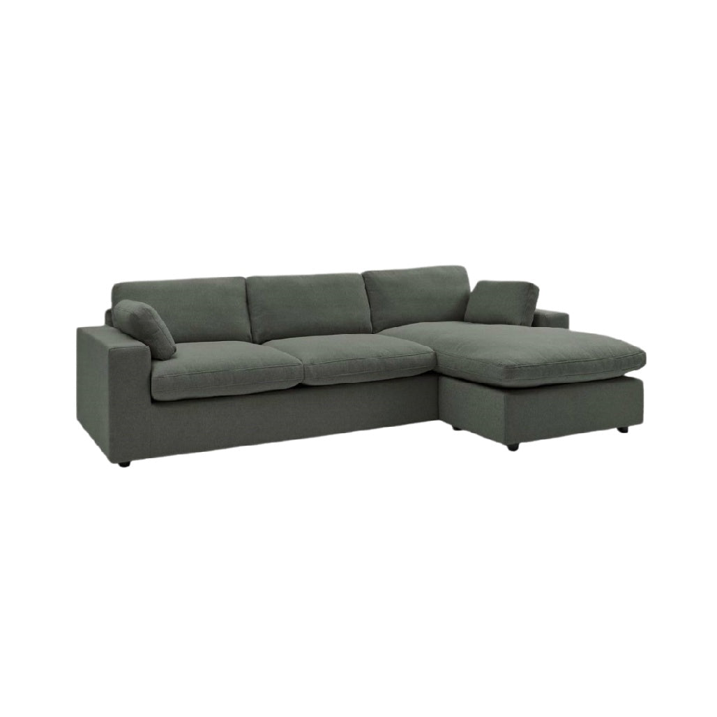 Sofa with Chaise Sectional for Living Room in Fabric - 230 x 90 x 85