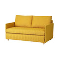 Yellow Two-Seater Sofa for Living Room Use in Fabric - 150 x 80 x 85