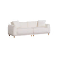 Sofa for living room use with soft fabric upholstery - 210 x 90 x 80