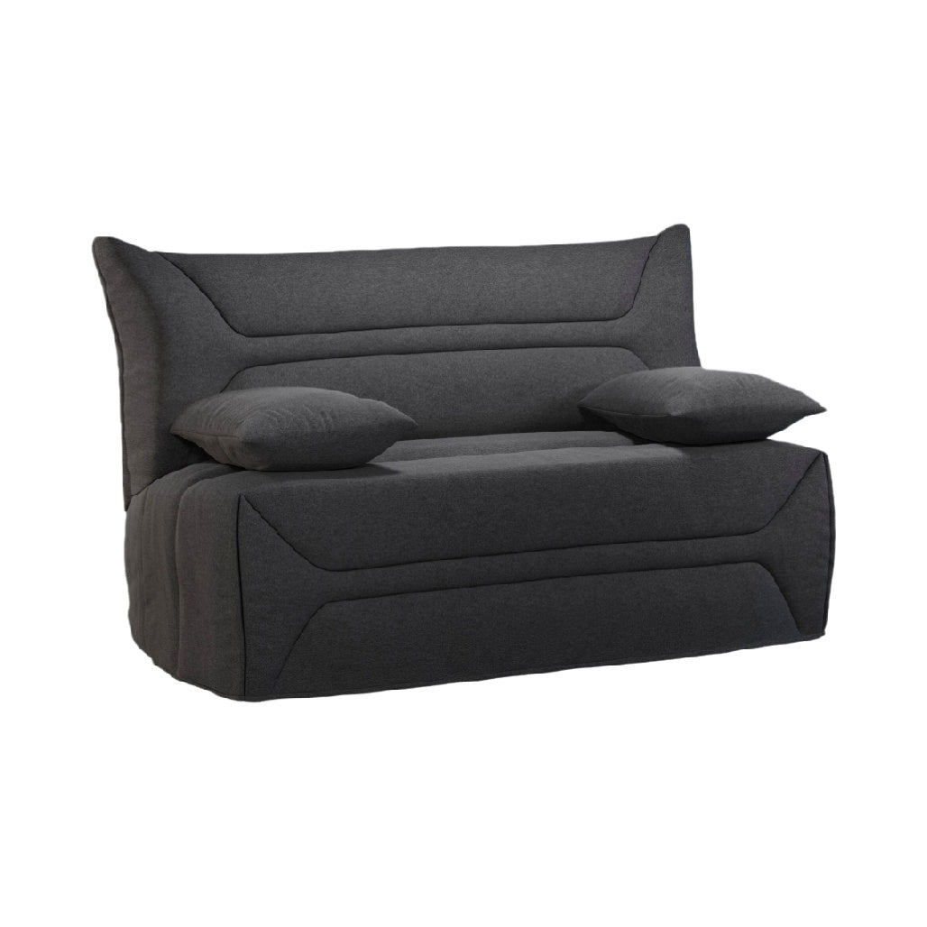 Sofa bed for living room use in fabric upholstery - 200 x 90 x 80